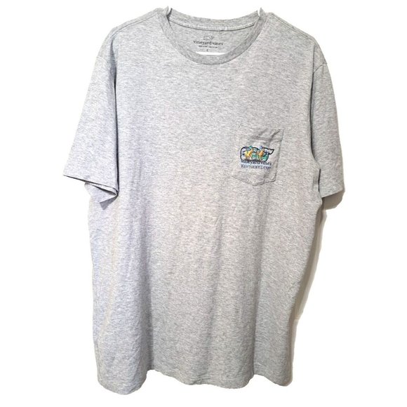 Vineyard Vines Men's L Gray 146th 2020 Kentucky Derby Short Sleeve T-Shirt - Picture 4 of 7